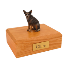 Blue and Gray Australian Cattle Dog, Sitting Figurine Pet Cremation Urn - Funeral.com, Inc.