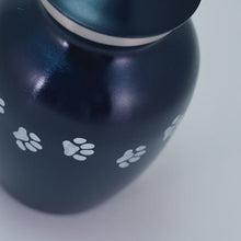 Blue Brass Pewter Paw Print Extra Large Pet Cremation Urn - Funeral.com, Inc.