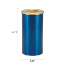 Blue Flag Lid Stainless Scattering Adult Cremation Urn - Funeral.com, Inc.