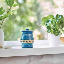 Blue Paw Print Band Medium Pet Cremation Urn - Funeral.com, Inc.