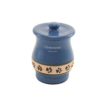 Blue Paw Print Band Small Pet Urn - Funeral.com, Inc.