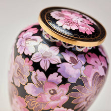 Blush Cloisonné Medium Pet Cremation Urn with Floral Design - Funeral.com, Inc.