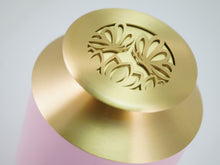 Blush Pink Aluminum Adult Cremation Urn with Brass Butterfly Lid - Funeral.com, Inc.