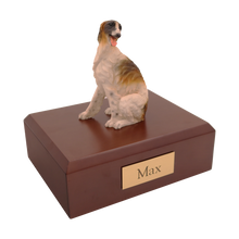 Borzoi, Sitting Figurine Pet Cremation Urn - Funeral.com, Inc.