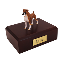 Boxer Brindle, Ears Down Figurine Pet Cremation Urn - Funeral.com, Inc.
