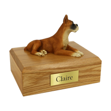 Boxer, Ears Up Figurine Pet Cremation Urn - Funeral.com, Inc.