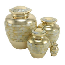 Brass Mother of Pearl Large Pet Cremation Urn - Funeral.com, Inc.
