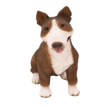 Brindle and White Bull Terrier, Sitting Figurine Pet Cremation Urn - Funeral.com, Inc.