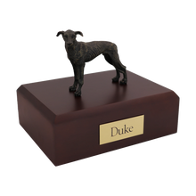 Brindle Greyhound, Standing Figurine Pet Cremation Urn - Funeral.com, Inc.