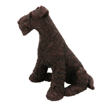 Bronze Airedale Terrier, Sitting Figurine Pet Cremation Urn - Funeral.com, Inc.