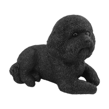 Bronze Bichon Frise Lying Down ShadowCast Figurine Extra Large Pet Urn - Funeral.com, Inc.