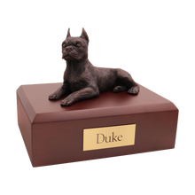 Bronze Boston Terrier, Lying Down Figurine Pet Cremation Urn - Funeral.com, Inc.