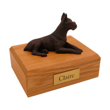 Bronze Boxer, Ears Up Figurine Pet Cremation Urn - Funeral.com, Inc.