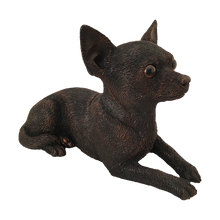 Bronze Chihuahua Lying Down ShadowCast Figurine Medium Pet Urn - Funeral.com, Inc.