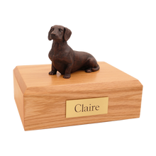 Bronze Dachshund, Lying Down Figurine Pet Cremation Urn - Funeral.com, Inc.