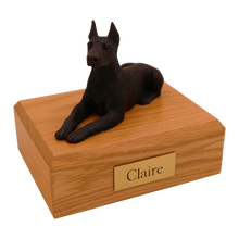 Bronze Doberman, Ears Up Figurine Pet Cremation Urn - Funeral.com, Inc.