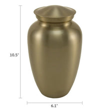 Bronze Gloss Classic Dome Lid Adult Cremation Urn - Funeral.com, Inc.