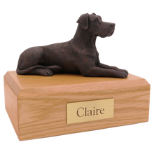 Bronze Great Dane, Ears Down Figurine Pet Cremation Urn - Funeral.com, Inc.