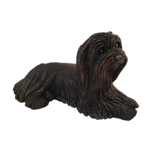 Bronze Long Hair Maltese Lying Down ShadowCast Figurine Extra Large Pet Urn - Funeral.com, Inc.
