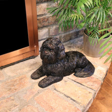 Bronze Long Hair Shih Tzu Lying Down ShadowCast Figurine Large Pet Urn - Funeral.com, Inc.