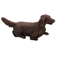 Bronze Long - haired Dachshund, Walking Figurine Pet Cremation Urn - Funeral.com, Inc.