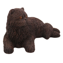 Bronze Persian Cat, Lying Down Figurine Pet Cremation Urn - Funeral.com, Inc.