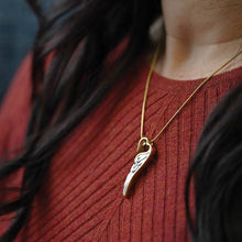 Bronze & Pewter Wings of Eternity, 14K Gold - Plated Cremation Necklace - Funeral.com, Inc.