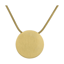 Bronze Plain Round Pendant Cremation Necklace, 19" Chain - Funeral.com, Inc.