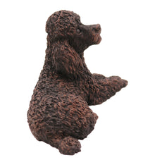 Bronze Poodle, Lying Down Figurine Pet Cremation Urn - Funeral.com, Inc.