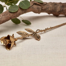 Bronze Rose with Bronze Stem Keepsake Urn - Funeral.com, Inc.