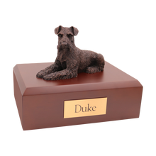 Bronze Schnauzer, Ears Down Figurine Pet Cremation Urn - Funeral.com, Inc.