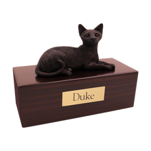 Bronze Siamese Cat, Lying Down Figurine Pet Cremation Urn - Funeral.com, Inc.