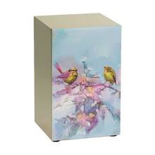 Bronze Stainless Steel Soulful Songbirds Adult Cremation Urn - Funeral.com, Inc.