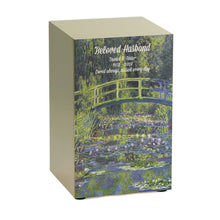 Bronze Stainless Steel Water Lilies Adult Cremation Urn - Funeral.com, Inc.