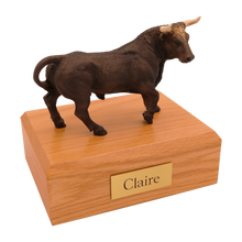 Brown Bull, Standing Figurine Pet Cremation Urn - Funeral.com, Inc.