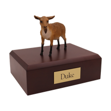 Brown Goat, Standing Figurine Pet Cremation Urn - Funeral.com, Inc.