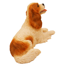 Brown King Charles Spaniel, Lying Down Figurine Pet Cremation Urn - Funeral.com, Inc.