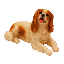 Brown King Charles Spaniel, Lying Down Figurine Pet Cremation Urn - Funeral.com, Inc.