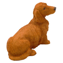 Brown Longhaired Dachshund, Sitting Figurine Pet Cremation Urn - Funeral.com, Inc.