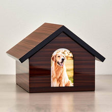 Brown Pet House Photo Slot Large Cremation Urn - Funeral.com, Inc.