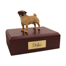 Brown Pug, Standing Figurine Pet Cremation Urn - Funeral.com, Inc.