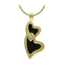 Infinity Hearts Stainless Steel Cremation Jewelry Pendant - funeral.com