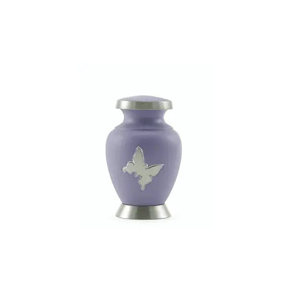 Aria Butterfly Violet Brass Keepsake - funeral.com