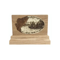 Boat Fishing Walleye Wood Keepsake - funeral.com