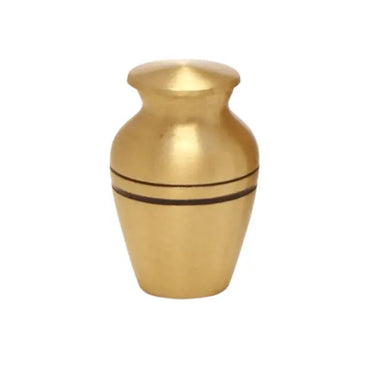 Spartan Amber Gold Brass Keepsake - funeral.com