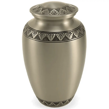 Athena Adult Sonic Silver Brass Urn - funeral.com