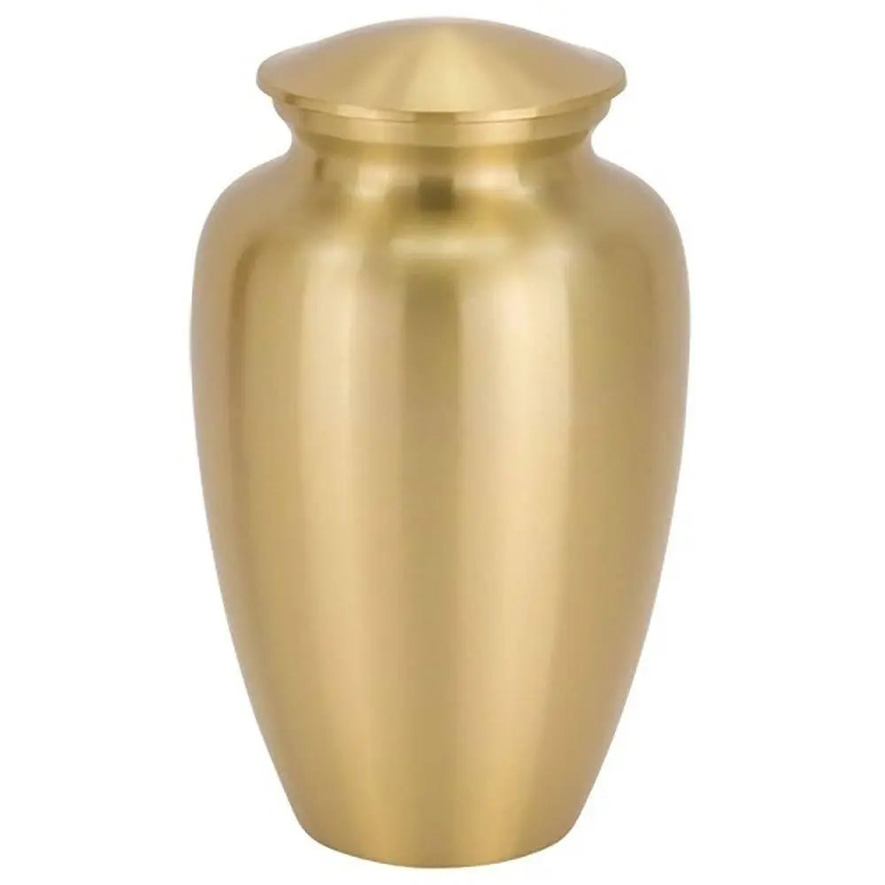 Classic Adult Bronze Gloss Stainless Steel Urn - funeral.com