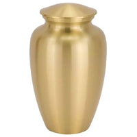 Classic Adult Bronze Gloss Stainless Steel Urn - funeral.com