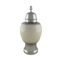 Evergreen Medium Silver Brass Urn