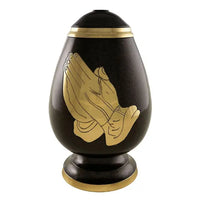 Golden Reverence Adult Brown Brass Urn